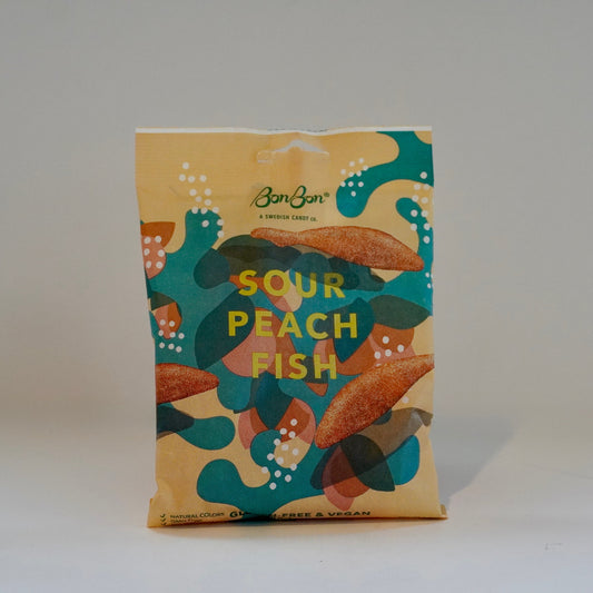 Packaged product with colorful design and text on a white background