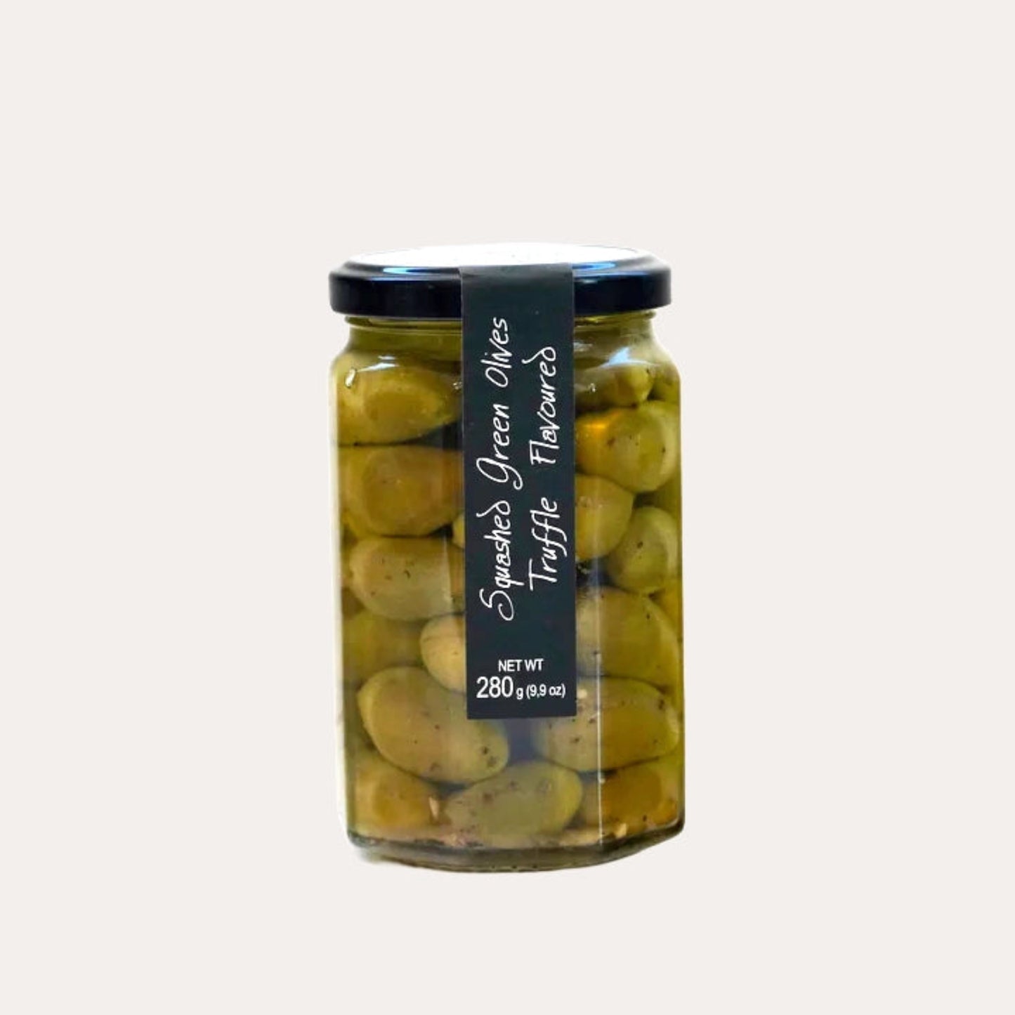 Green olives with truffle 
Cork Market in Stowe, VT