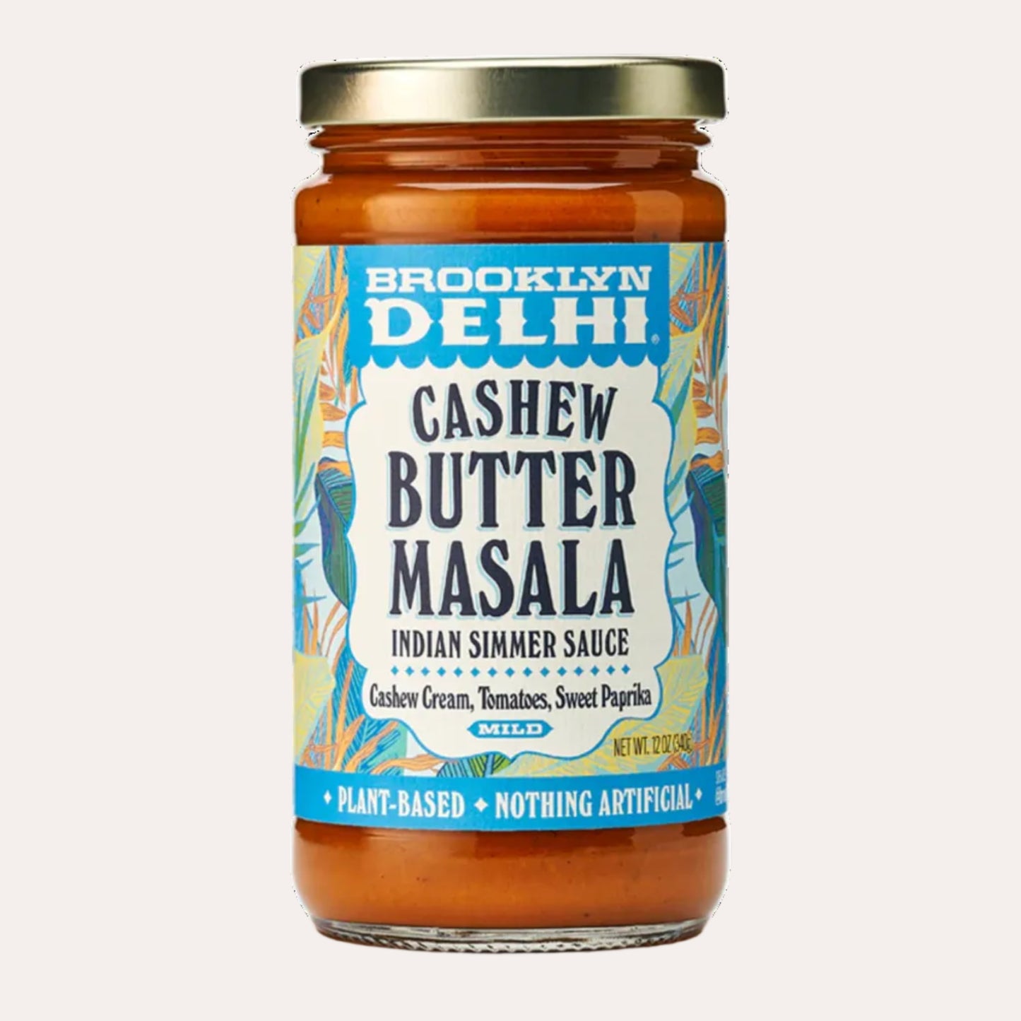 Jar of Brooklyn Delhi Cashew Butter Masala on a white background