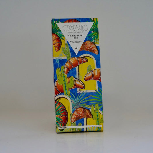 Compartes Croissant Chocolate Bar packaging on a white background