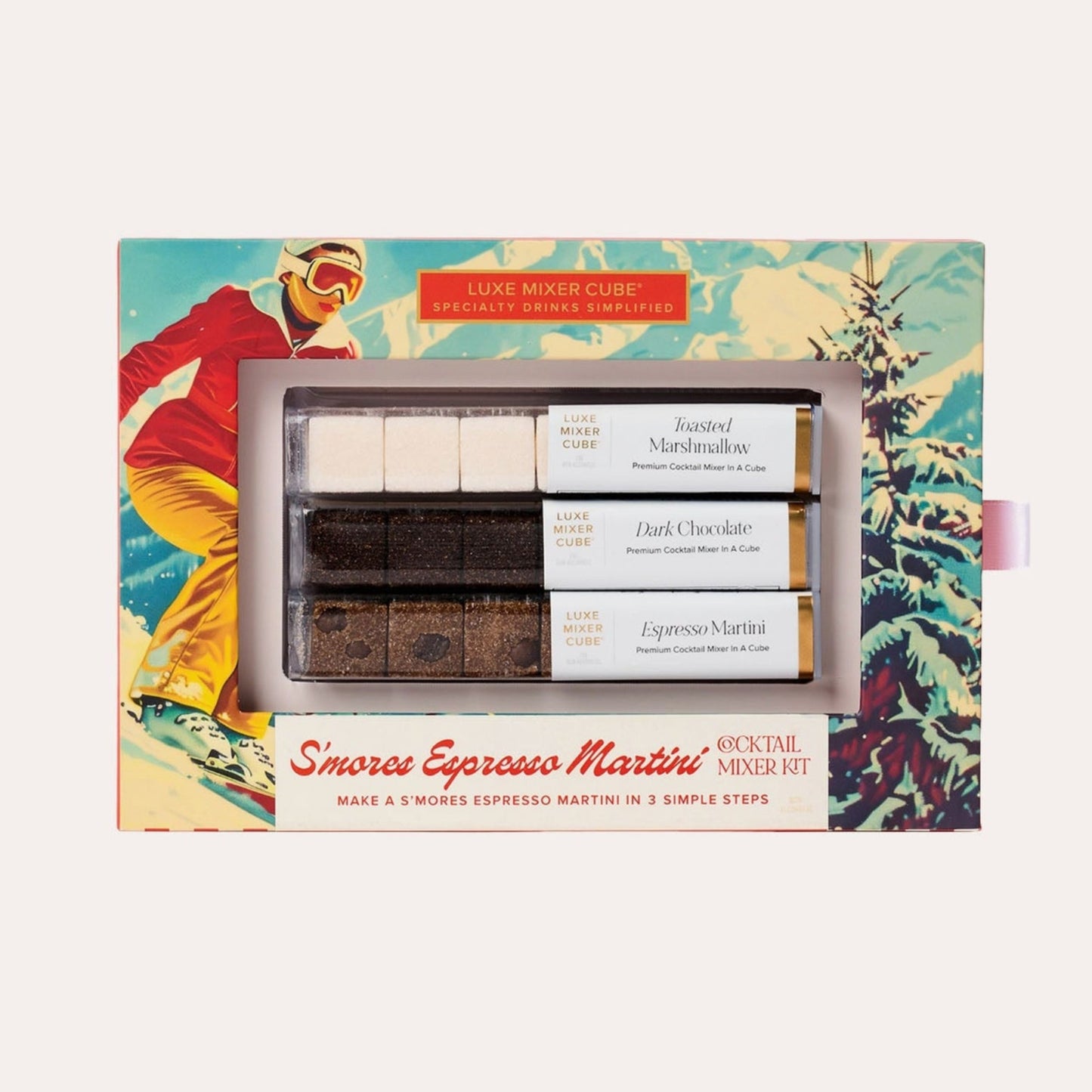 Smarz Espresso Martini kit with colorful packaging on a white background