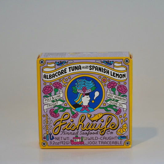 tinned fish from fishwife tuna with spanish lemon