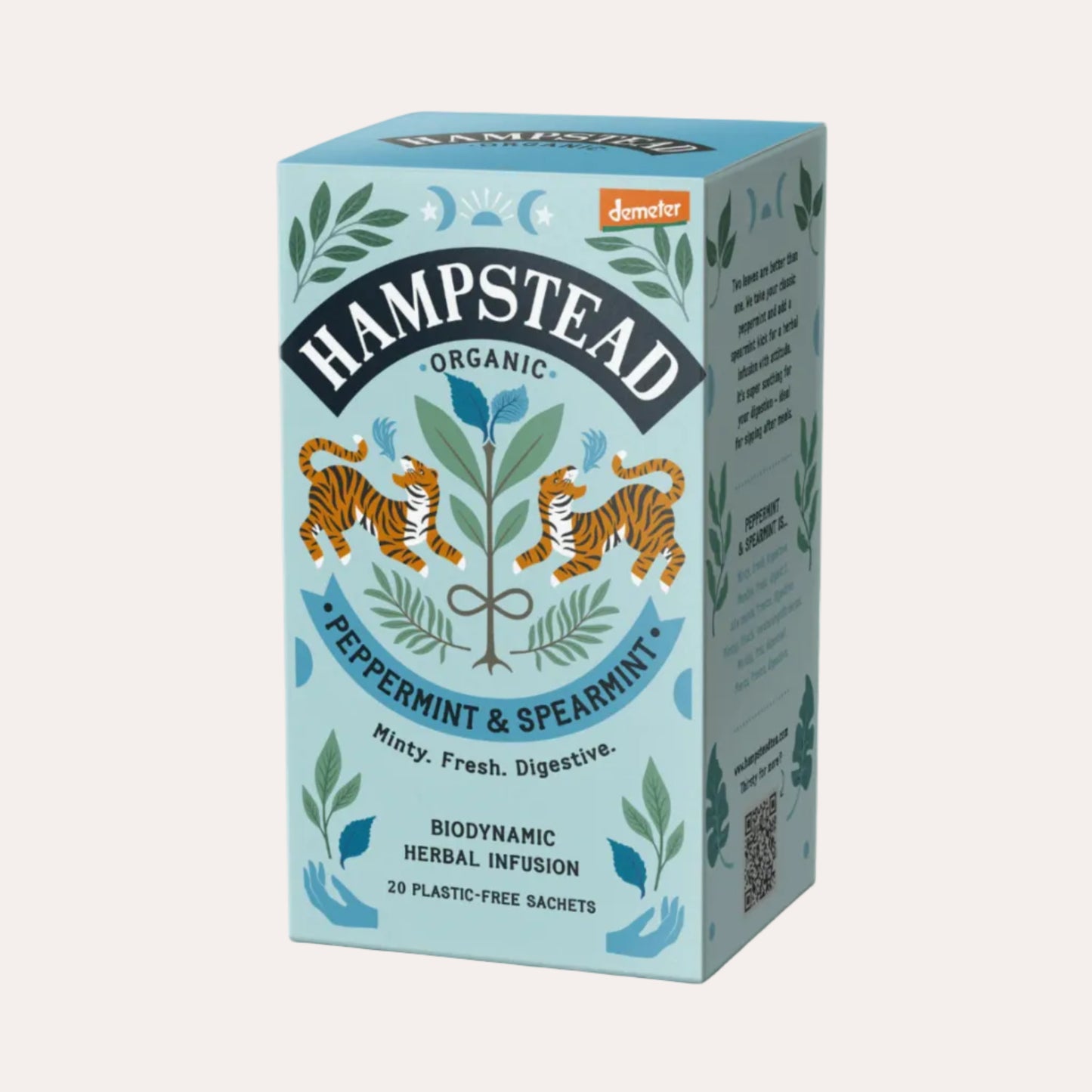 Hampstead Organic peppermint & spearmint tea packaging on a white background
Best tea near me in Stowe VT
Cork Market ships across the USA