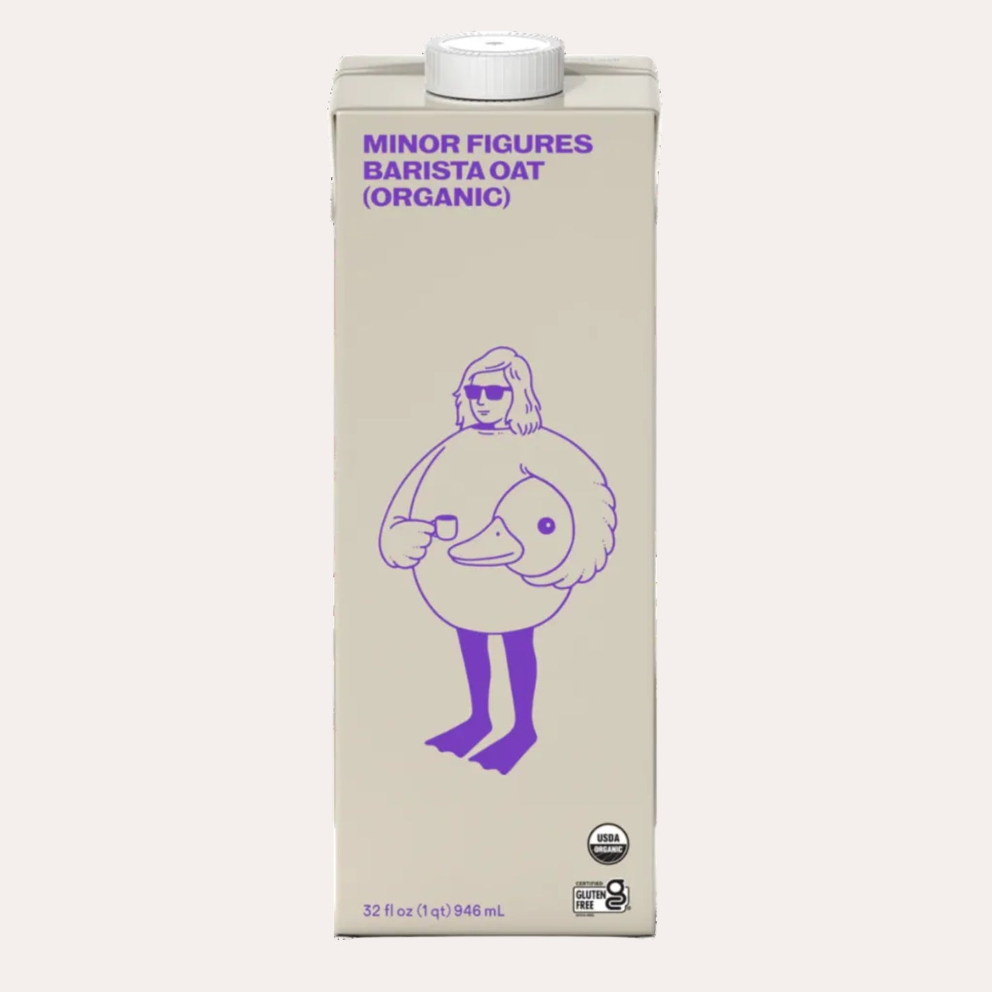Carton of Minor Figures Barista Oat Organic on a white background