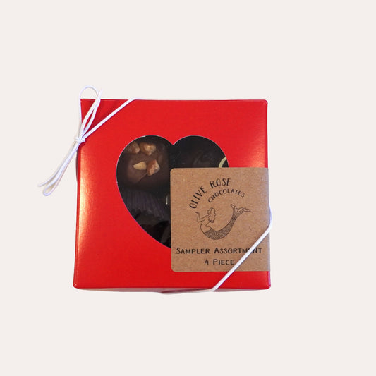 Olive Rose - Valentine's Day Assorted Chocolates (4 pc.)