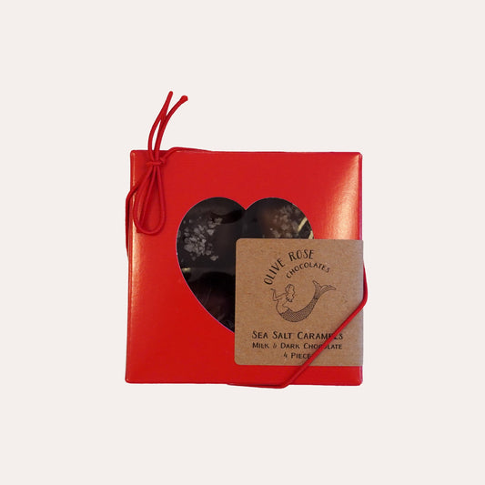 Olive Rose - Valentine's Day Salted Caramels (4 pc.)