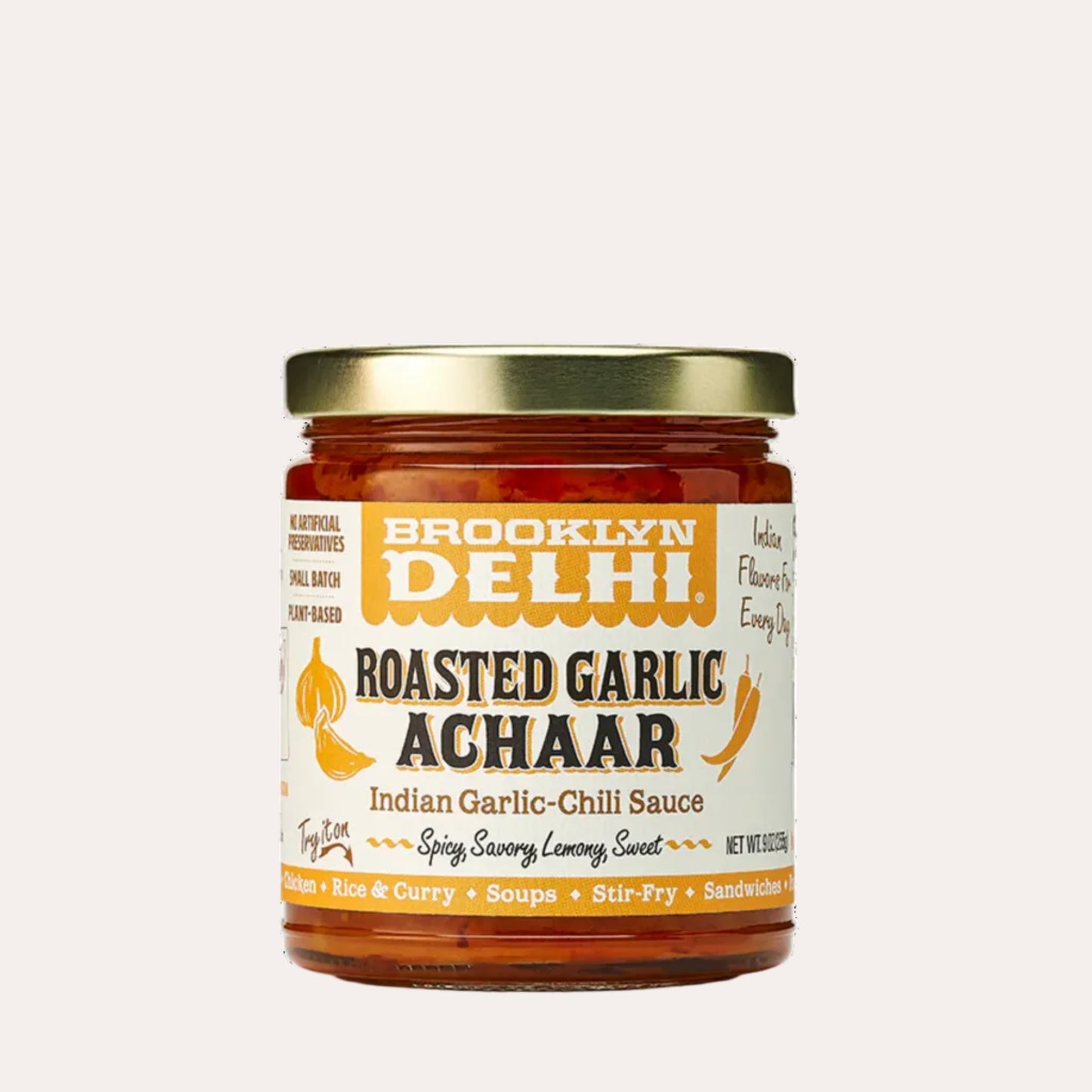 Jar of Brooklyn Delhi Roasted Garlic Achaar on a white background
Things to do in Stowe VT