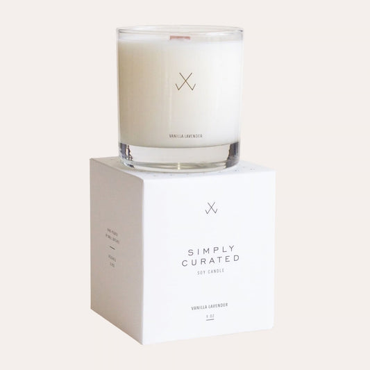 Simply Curated - Vanilla + Lavender Candle