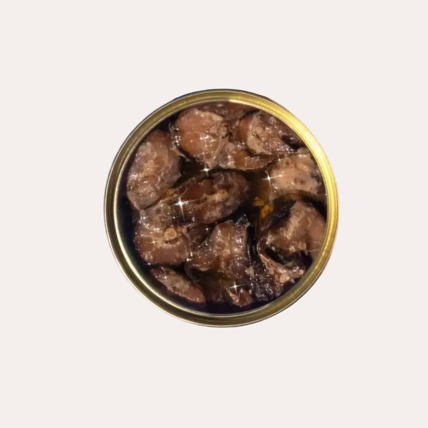 Can of food on a blue background