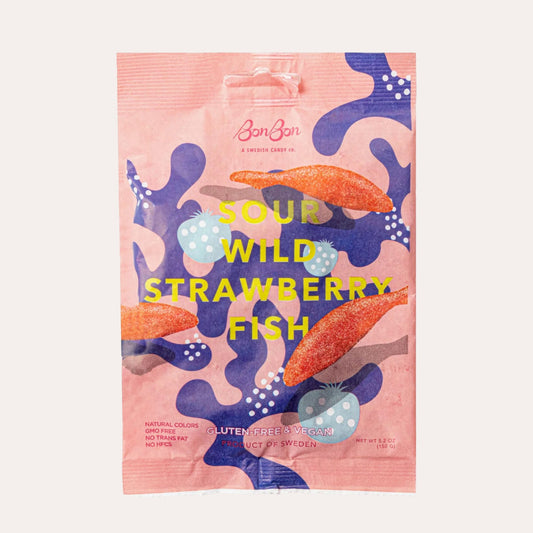 BonBon - Sour Wild Strawberry Fish