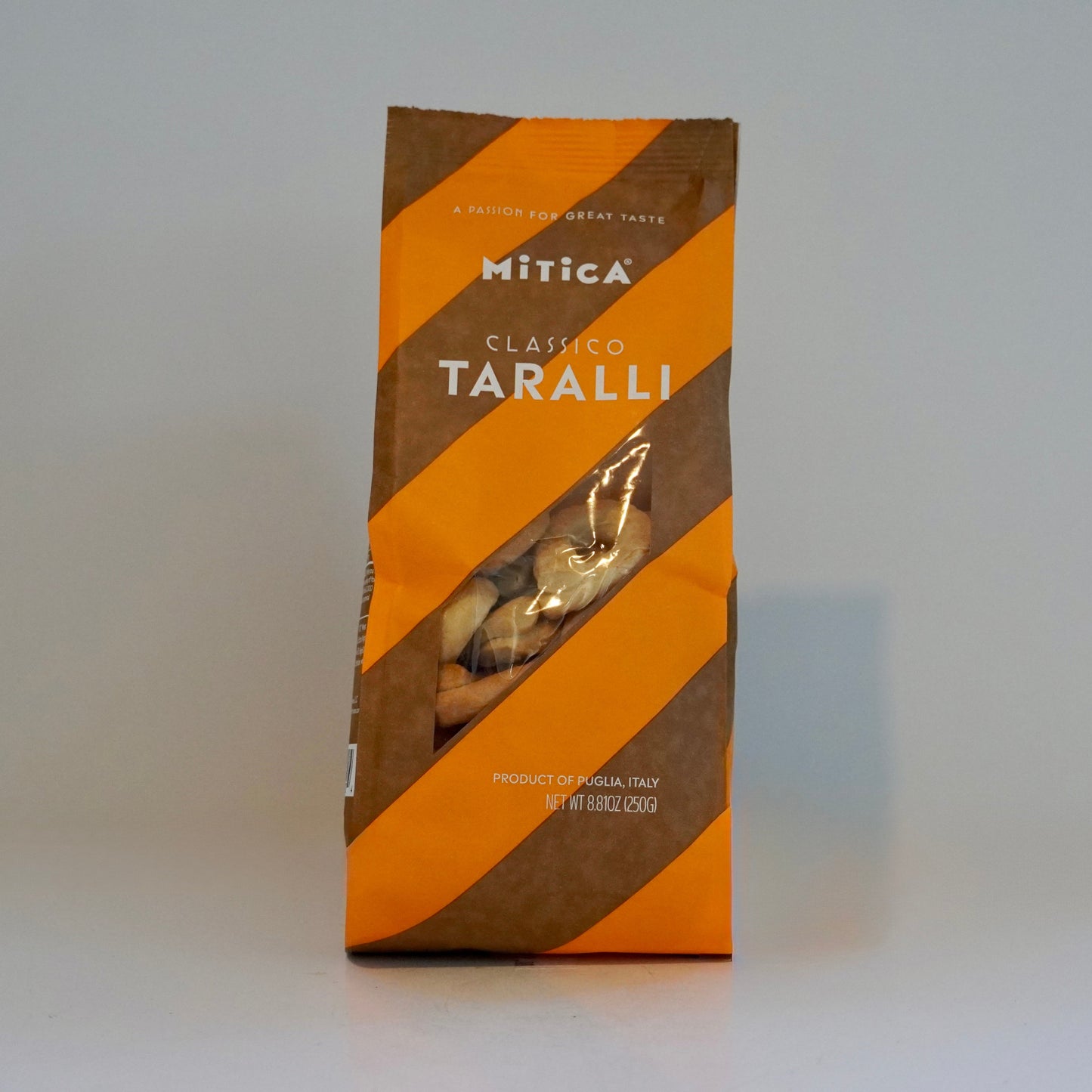Mitica Classic Taralli packaging on a white background