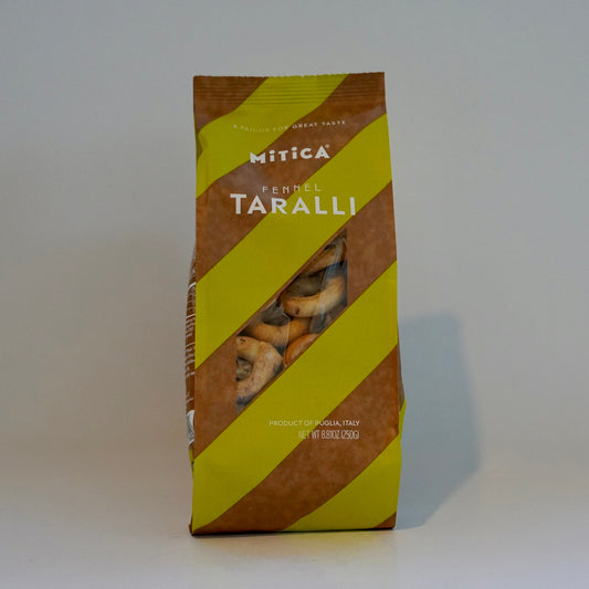 Box of Mitica Taralli on a white background