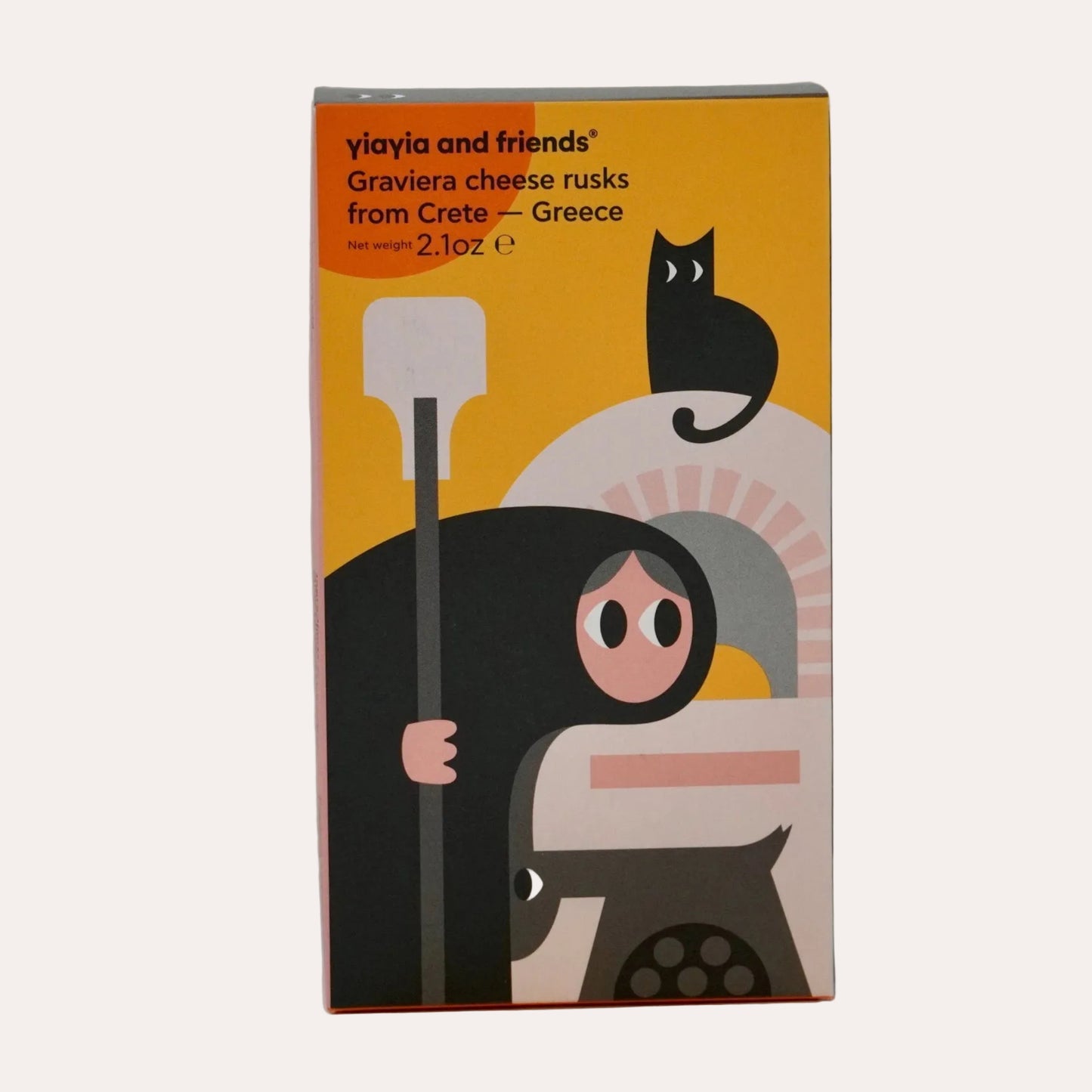 Carton packaging with cartoon design on a white background