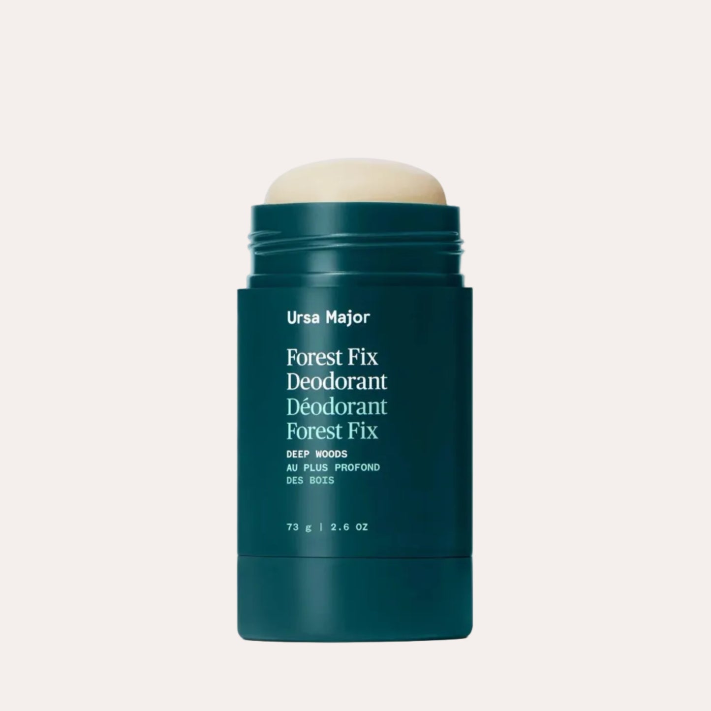 Ursa Major Forest Fix Deodorant stick on a white background