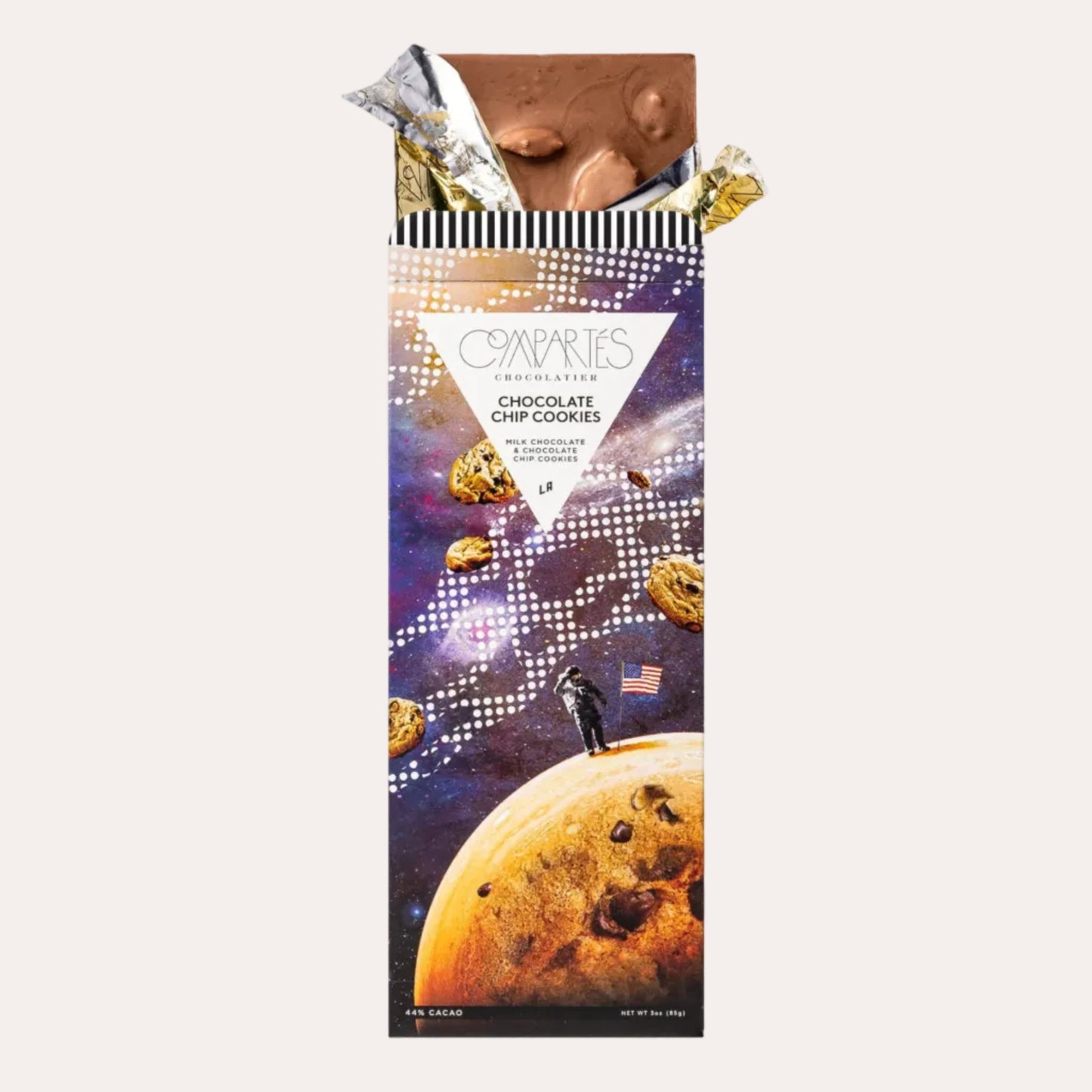 Space-themed chocolate chip cookie package with astronaut and cookies on a white background
Stowe Vermont
Things to do in Stowe VT
Cork Market